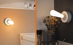 Pivot Lever light mounted on an indoor wall
