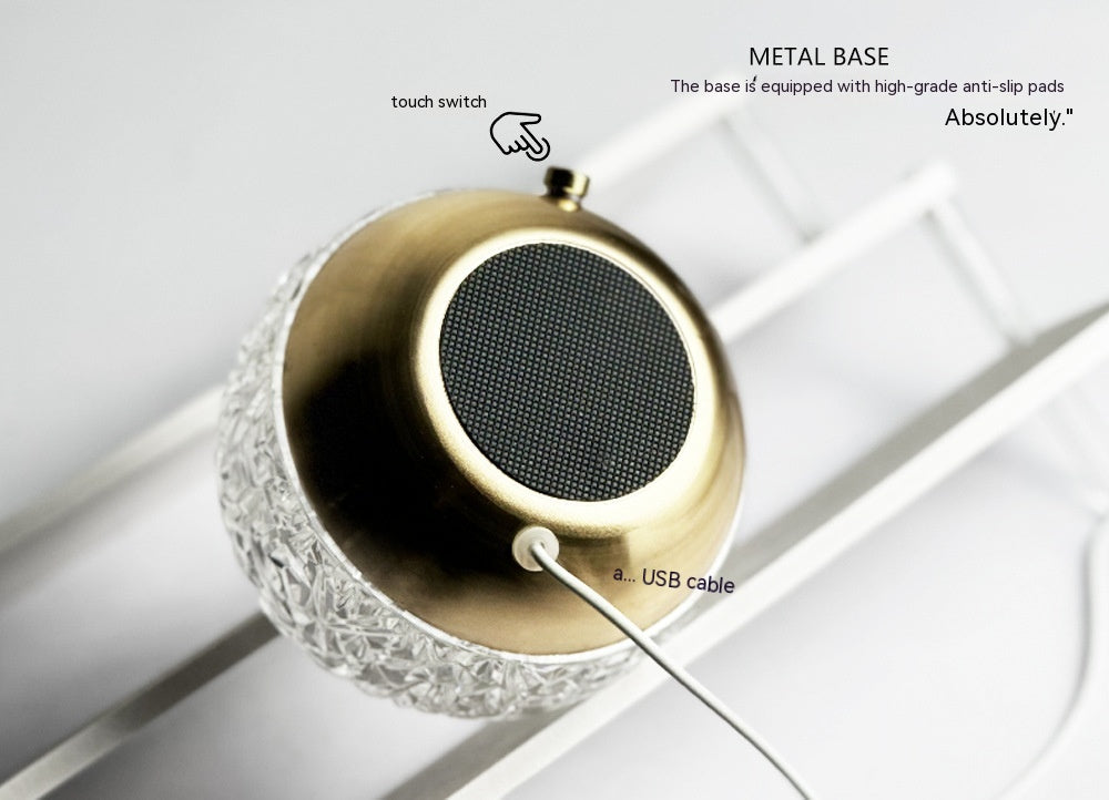 Supplier image showing the spherical water-ripple lamp in different colours